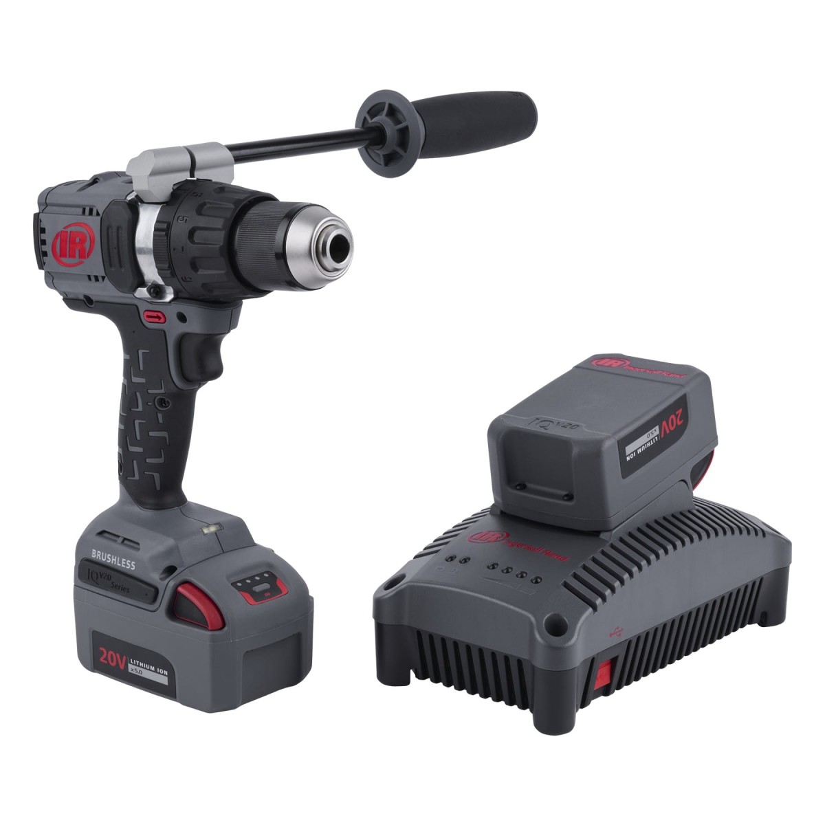 Akumulatorowa wiertarko-wkrętarka udarowa Ingersoll Rand D5241-K22-EU z uchwytem wiertarskim